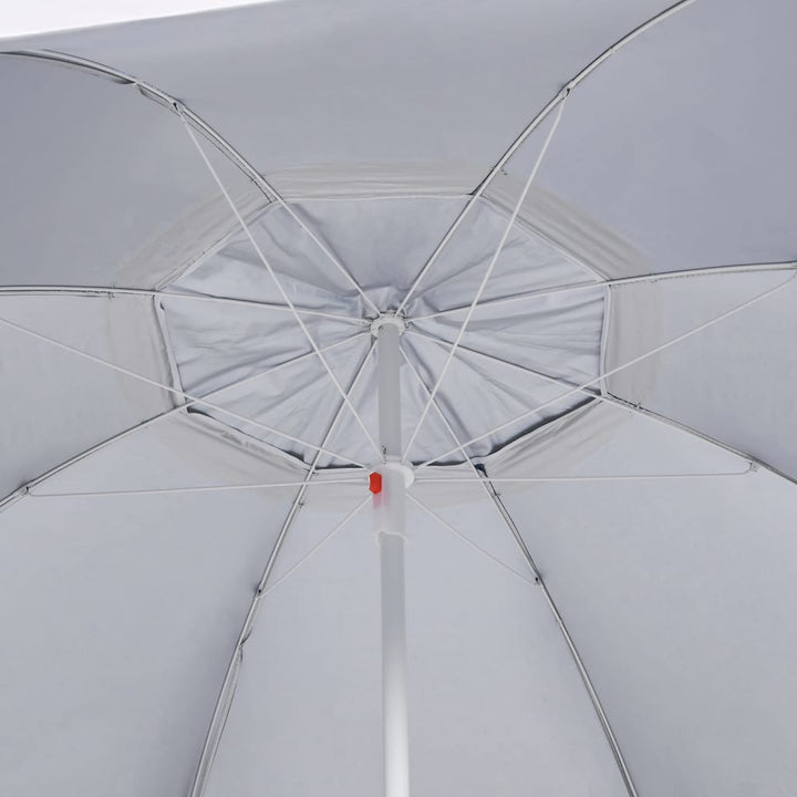 Strandparasol met zijwanden 215 cm antracietkleurig - Griffin Retail