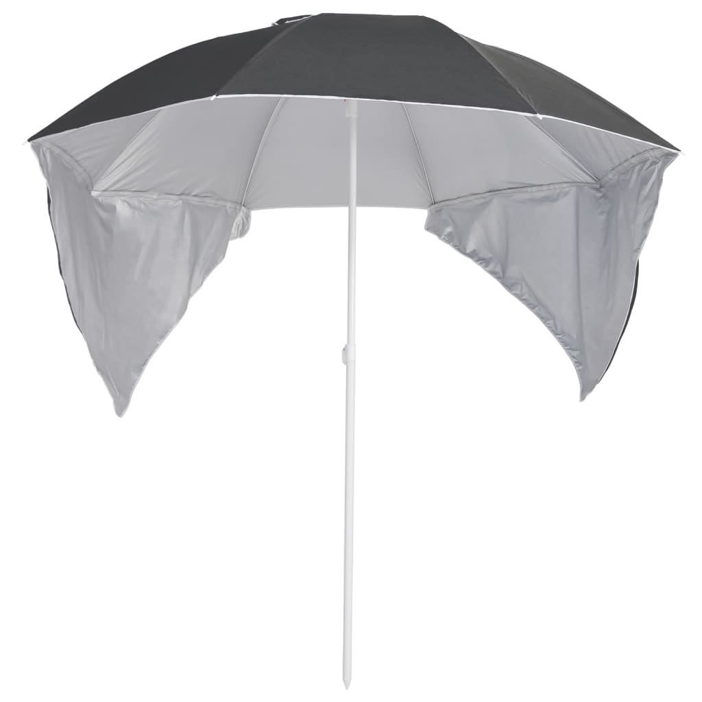 Strandparasol met zijwanden 215 cm antracietkleurig - Griffin Retail