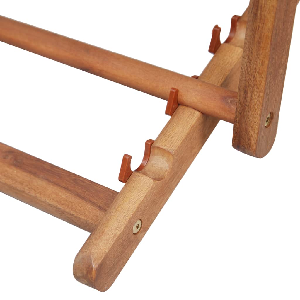 Strandstoel inklapbaar stof en houten frame grijs - Griffin Retail