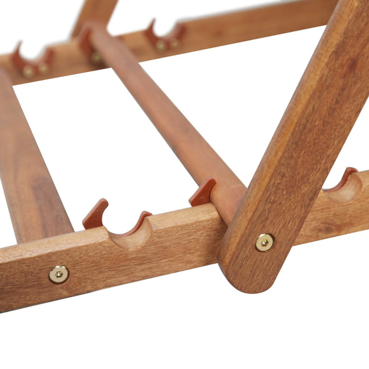 Strandstoel inklapbaar stof en houten frame rood - Griffin Retail