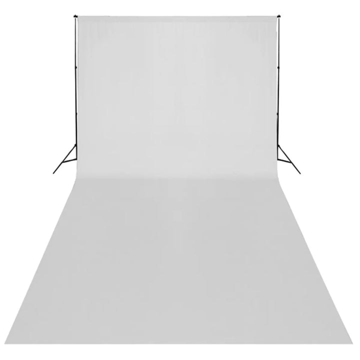 Studioset met witte achtergrond en lampen 600x300 cm - Griffin Retail