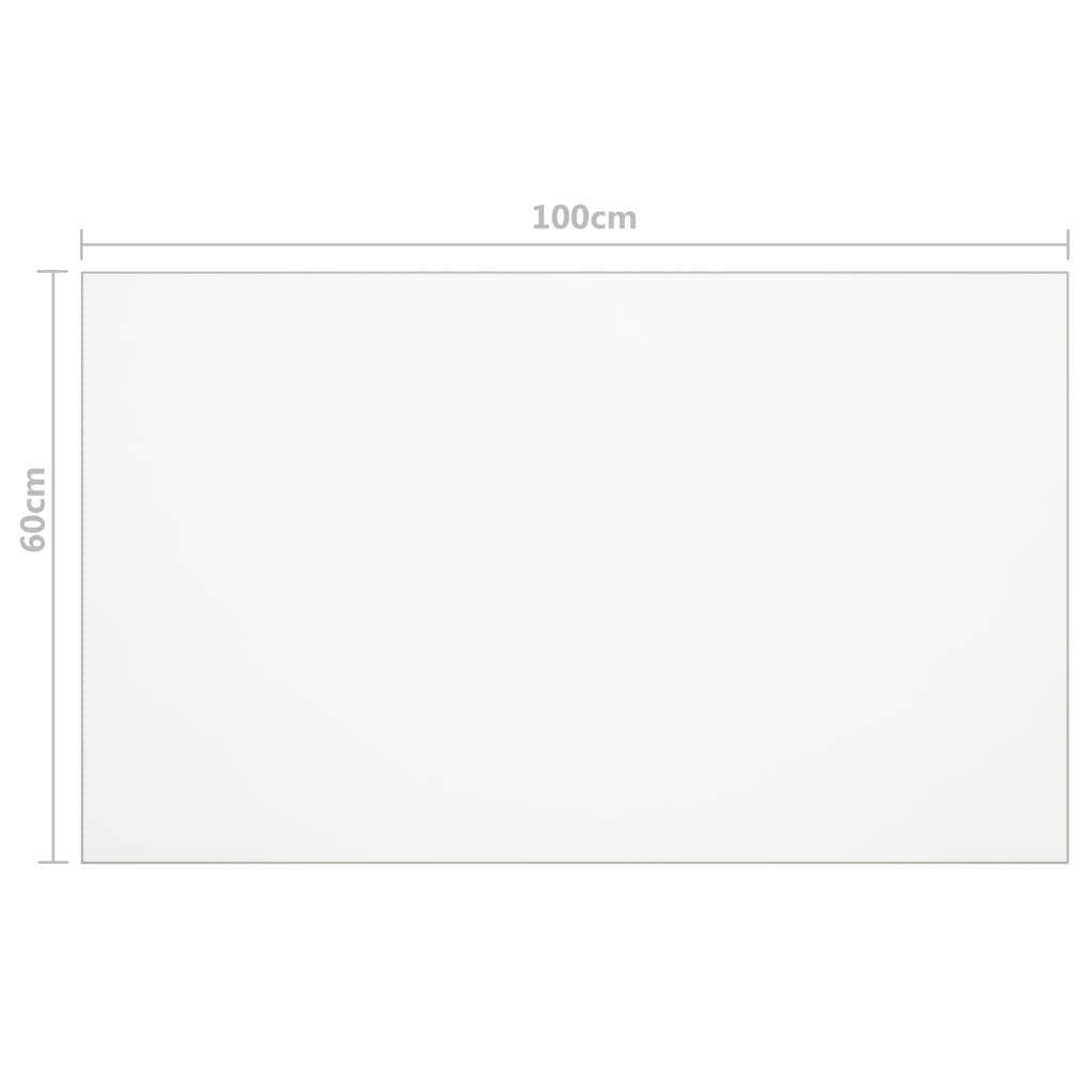 Tafelbeschermer 100x60 cm 2 mm PVC transparant - Griffin Retail