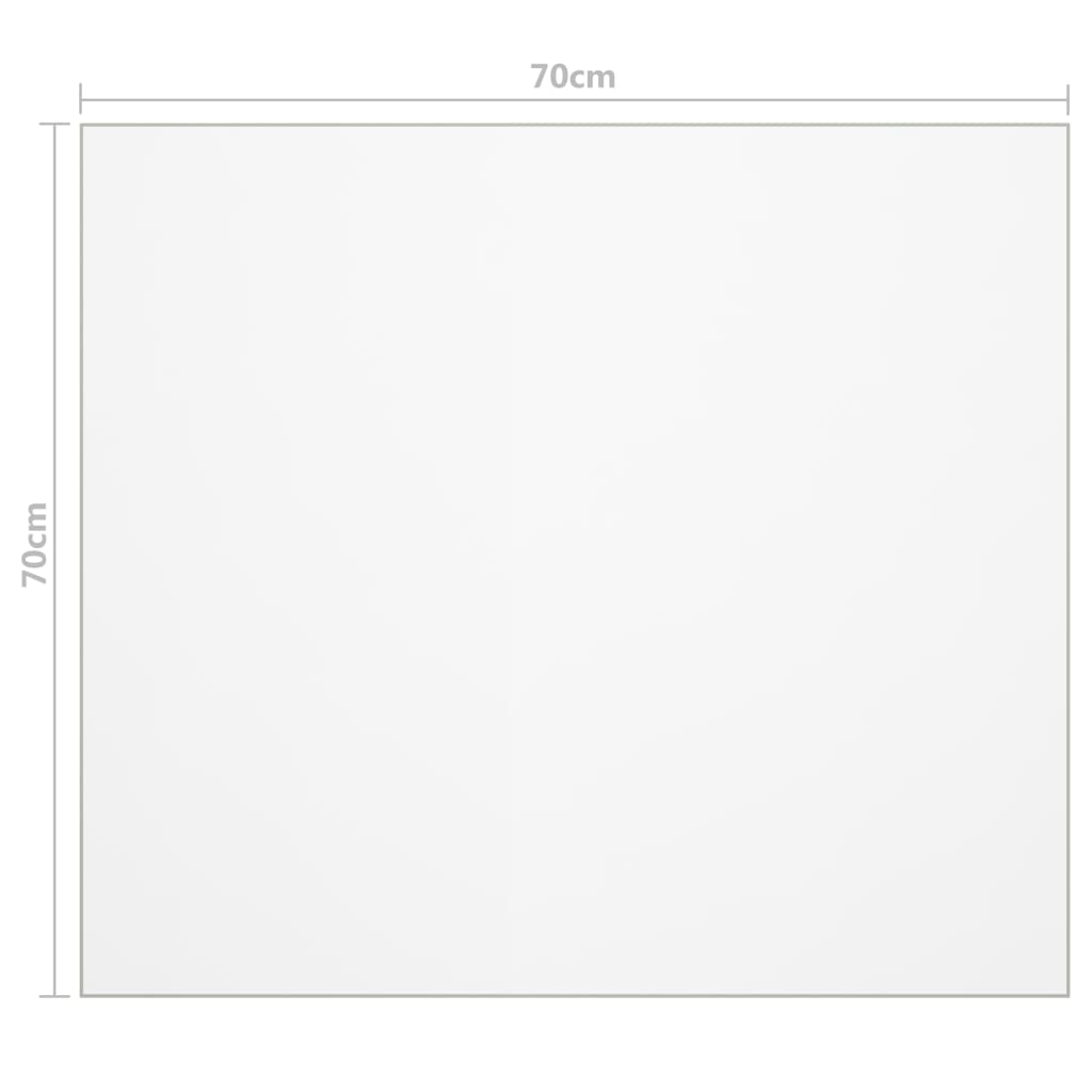 Tafelbeschermer 70x70 cm 2 mm PVC mat - Griffin Retail