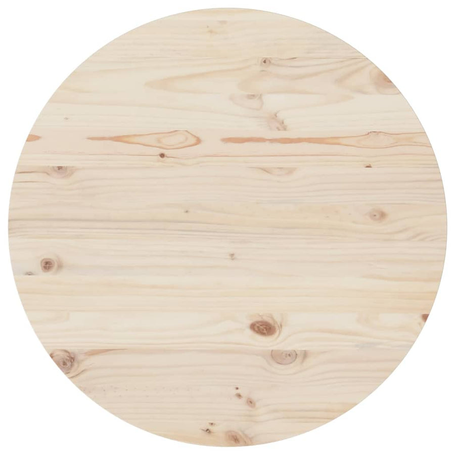 Tafelblad ø˜80x2,5 cm massief grenenhout - Griffin Retail