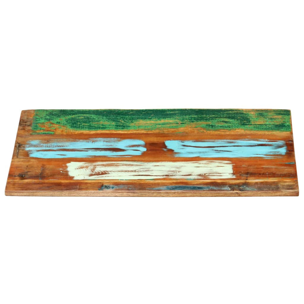 Tafelblad rechthoekig 25-27 mm 70x80 cm massief gerecycled hout - Griffin Retail