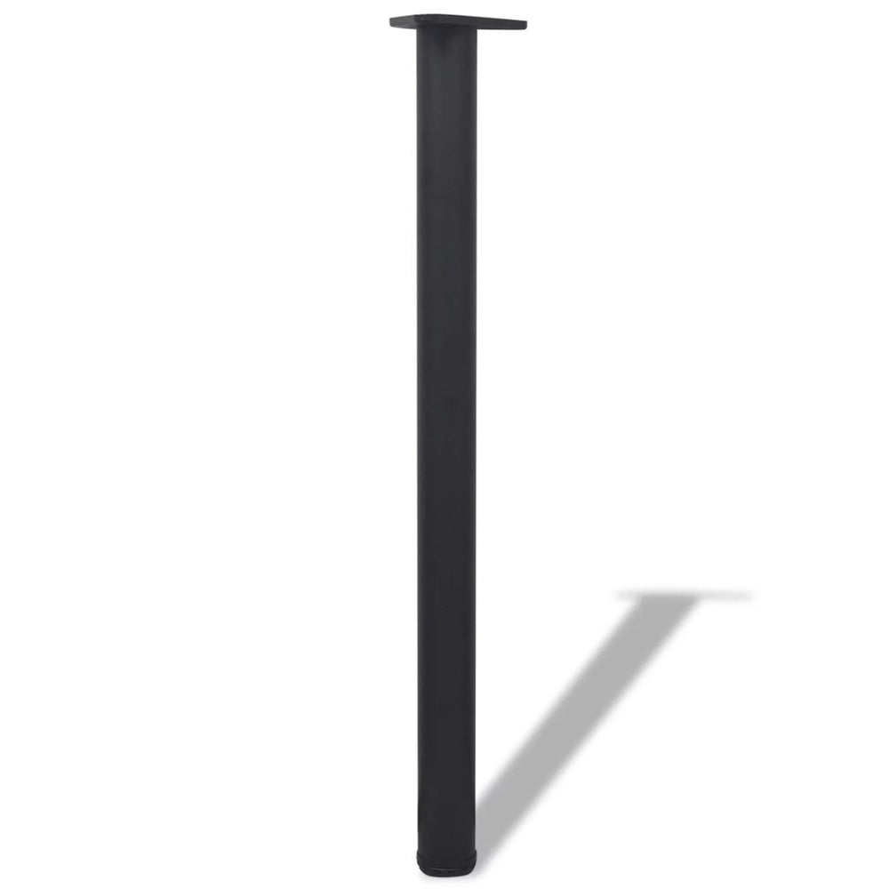 Tafelpoten in hoogte verstelbaar zwart 870 mm 4 st - Griffin Retail
