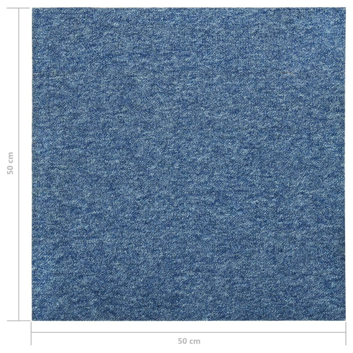 Tapijttegels 20 st 5 m² 50x50 cm blauw - Griffin Retail