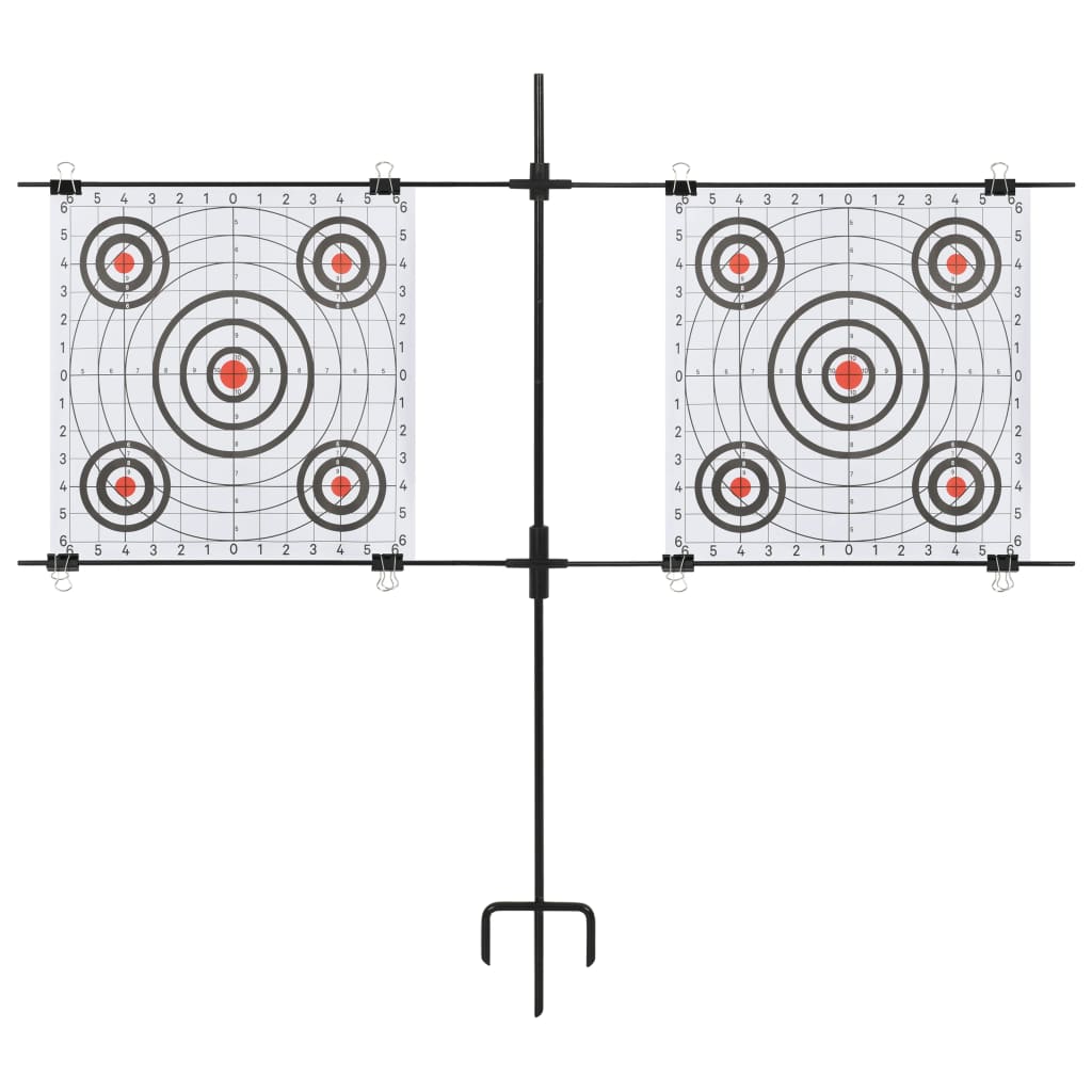 Targetkaartstandaard met schietkaarten 78x76 cm staal - Griffin Retail
