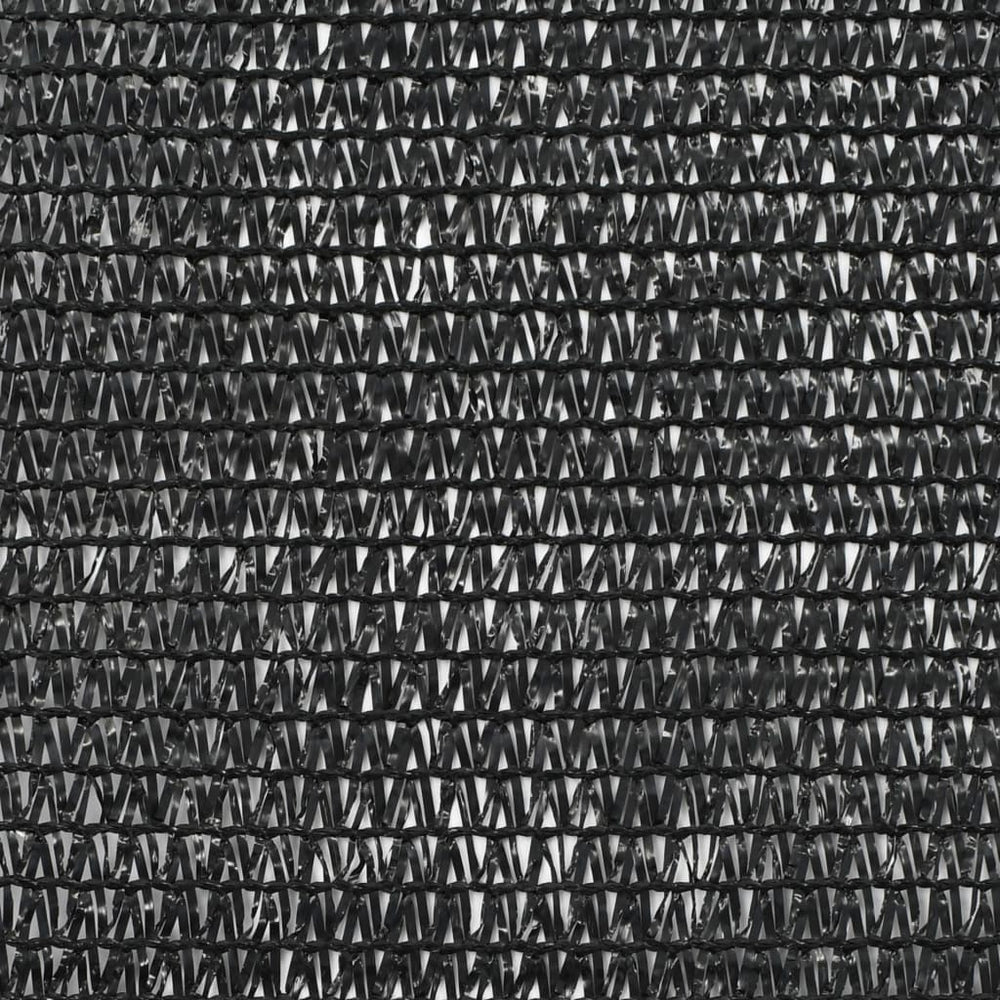 Tennisscherm 1,2x25 m HDPE zwart - Griffin Retail