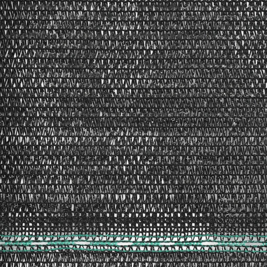 Tennisscherm 1,2x50 m HDPE zwart - Griffin Retail
