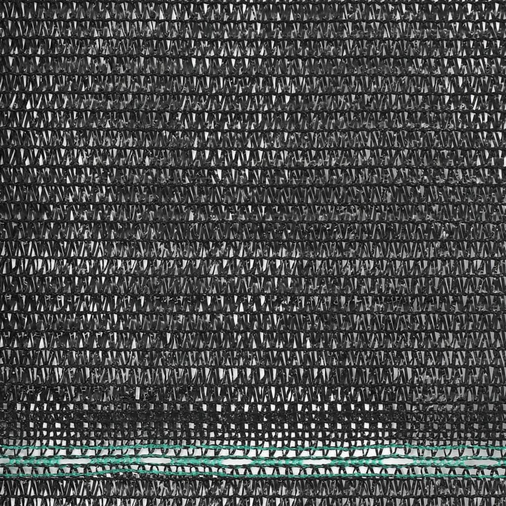 Tennisscherm 1,4x50 m HDPE zwart - Griffin Retail