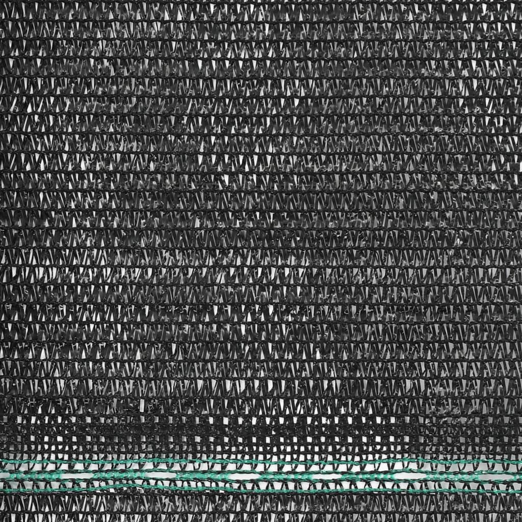 Tennisscherm 1,8x25 m HDPE zwart - Griffin Retail