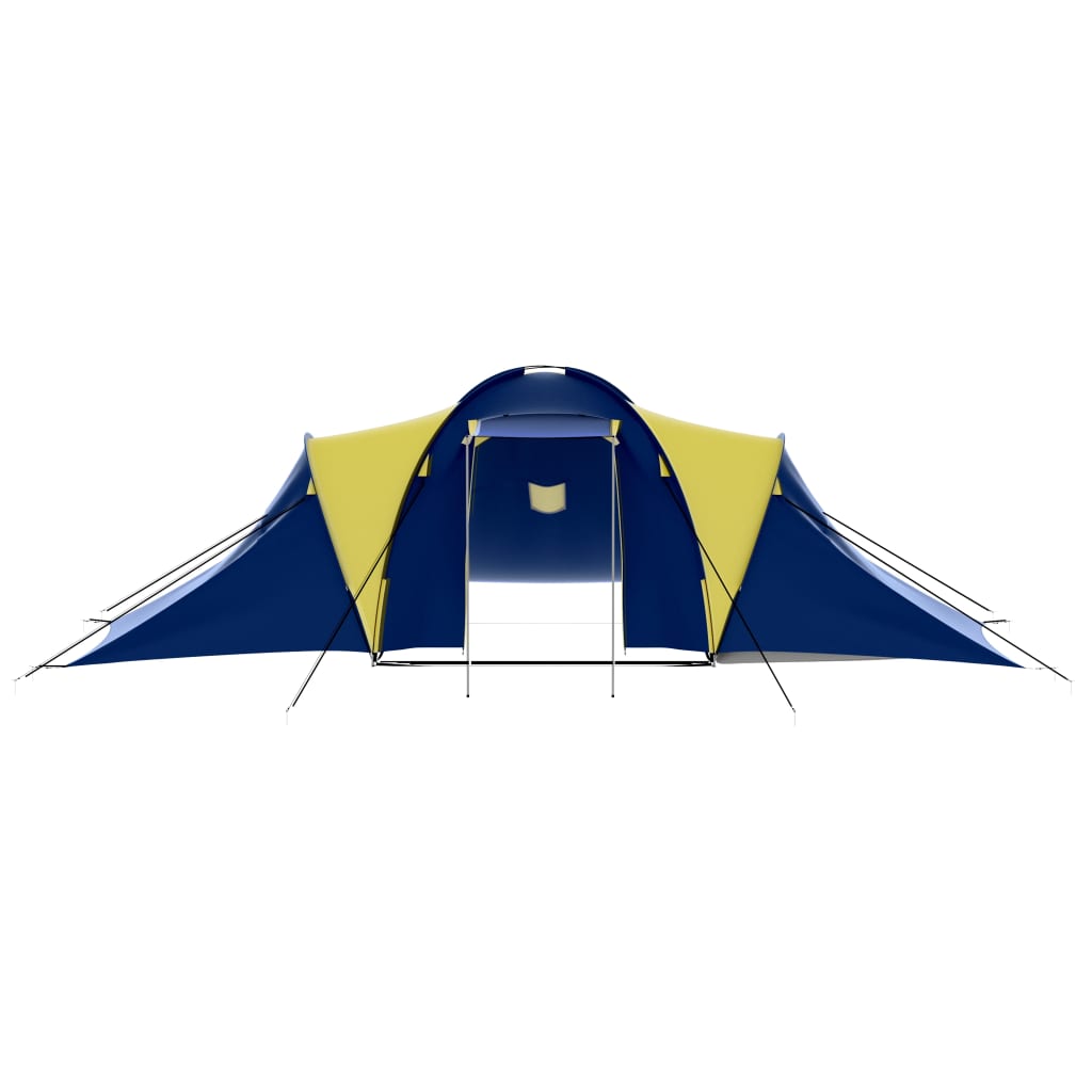 Tent 9-persoons polyester blauw en geel - Griffin Retail
