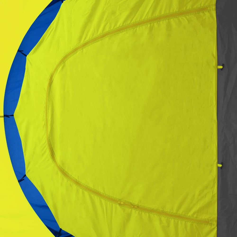 Tent 9-persoons polyester blauw en geel - Griffin Retail