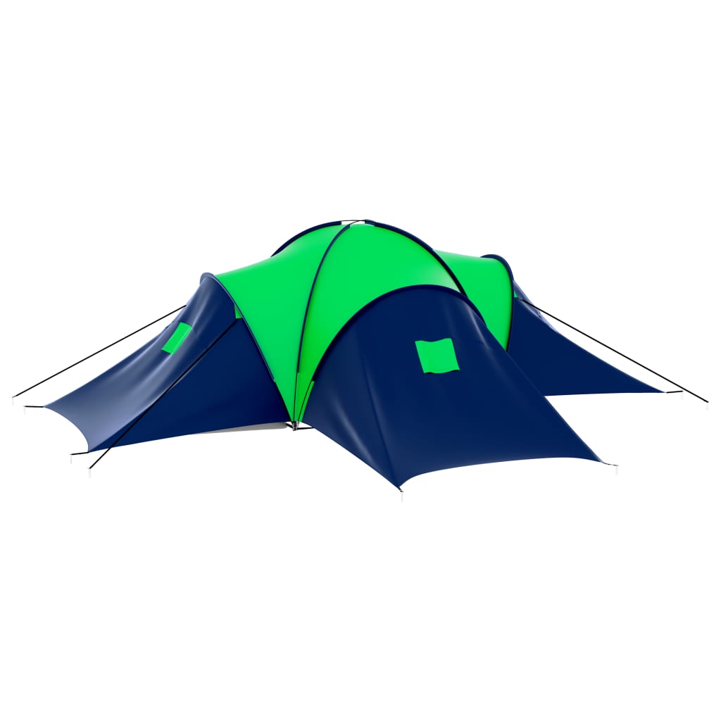 Tent 9-persoons polyester blauw en groen - Griffin Retail