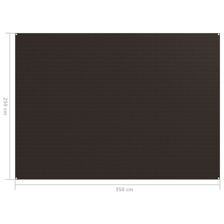 Tenttapijt 250x350 cm bruin - Griffin Retail