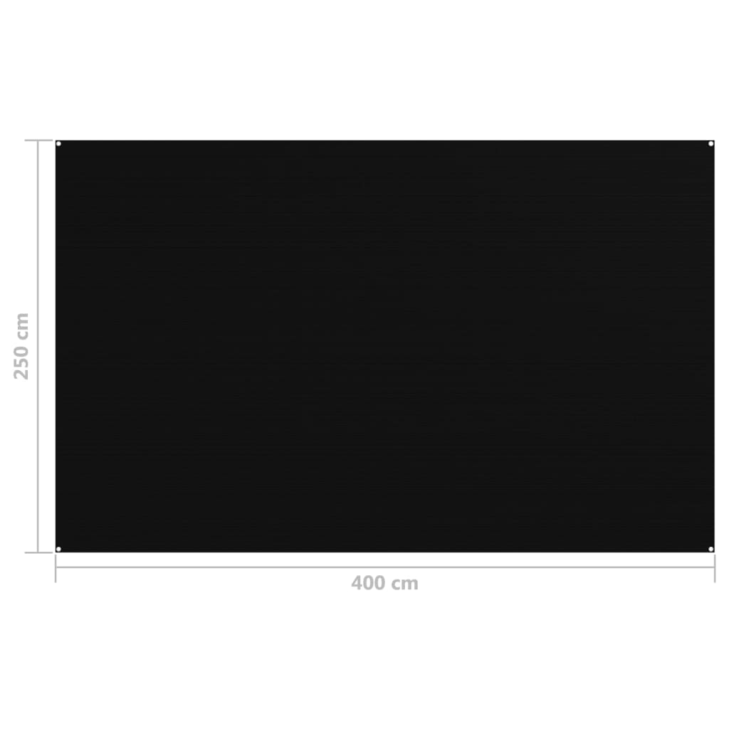 Tenttapijt 250x400 cm zwart - Griffin Retail