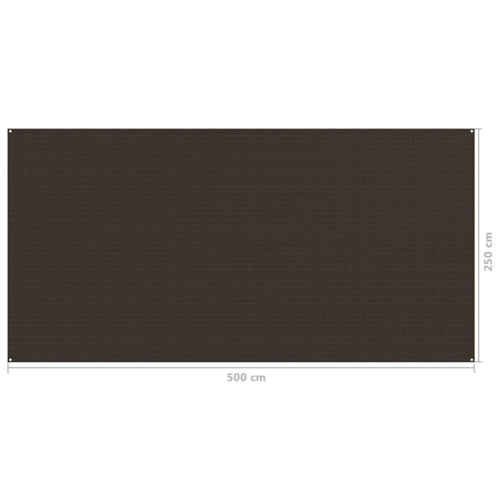 Tenttapijt 250x500 cm bruin - Griffin Retail