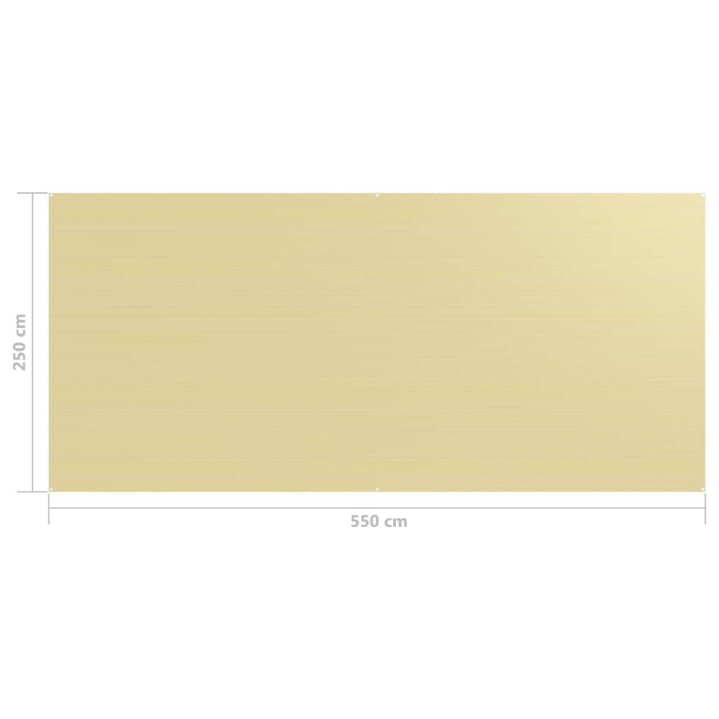 Tenttapijt 250x550 cm beige - Griffin Retail