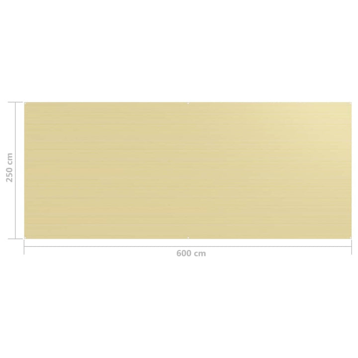 Tenttapijt 250x600 cm beige - Griffin Retail