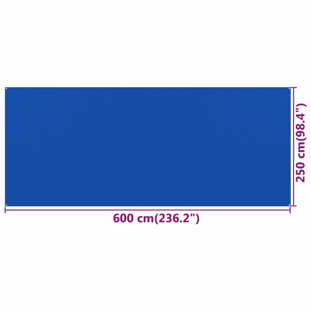 Tenttapijt 250x600 cm HDPE blauw - Griffin Retail