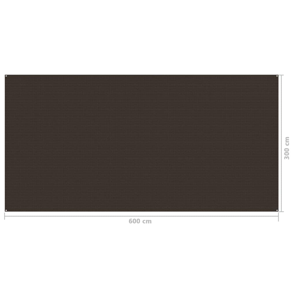 Tenttapijt 300x600 cm bruin - Griffin Retail