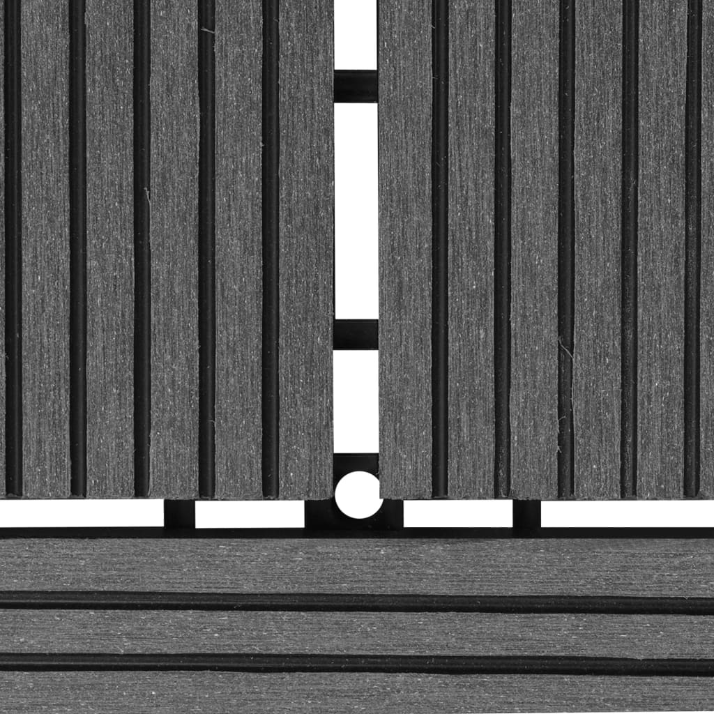 Terrastegels 11 stuks 30 x 30 cm WPC 1 m2 (grijs) - Griffin Retail