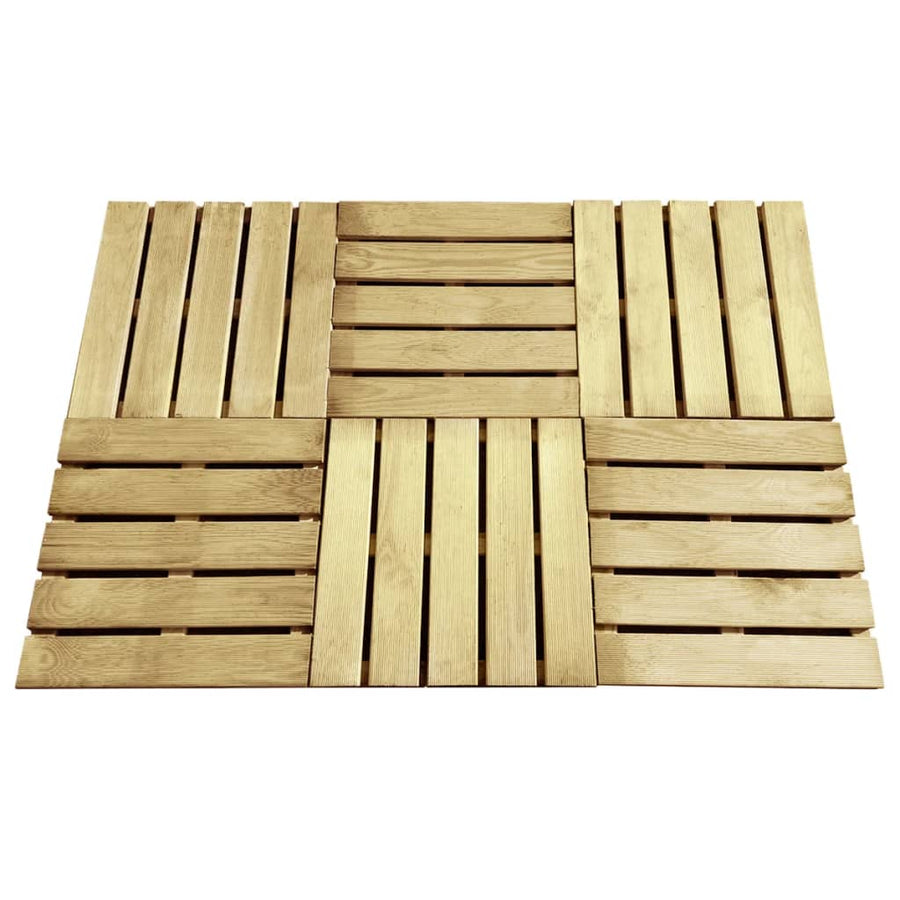 Terrastegels 6 st 50x50 cm hout groen - Griffin Retail