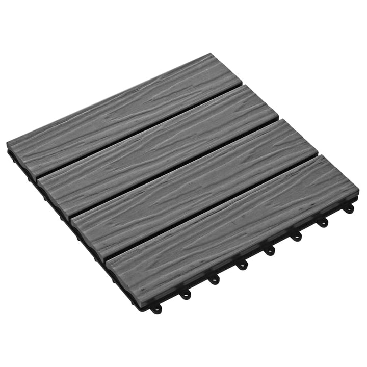 Terrastegels diep reliëf 30x30 cm 1 m² HKC grijs 11 st - Griffin Retail