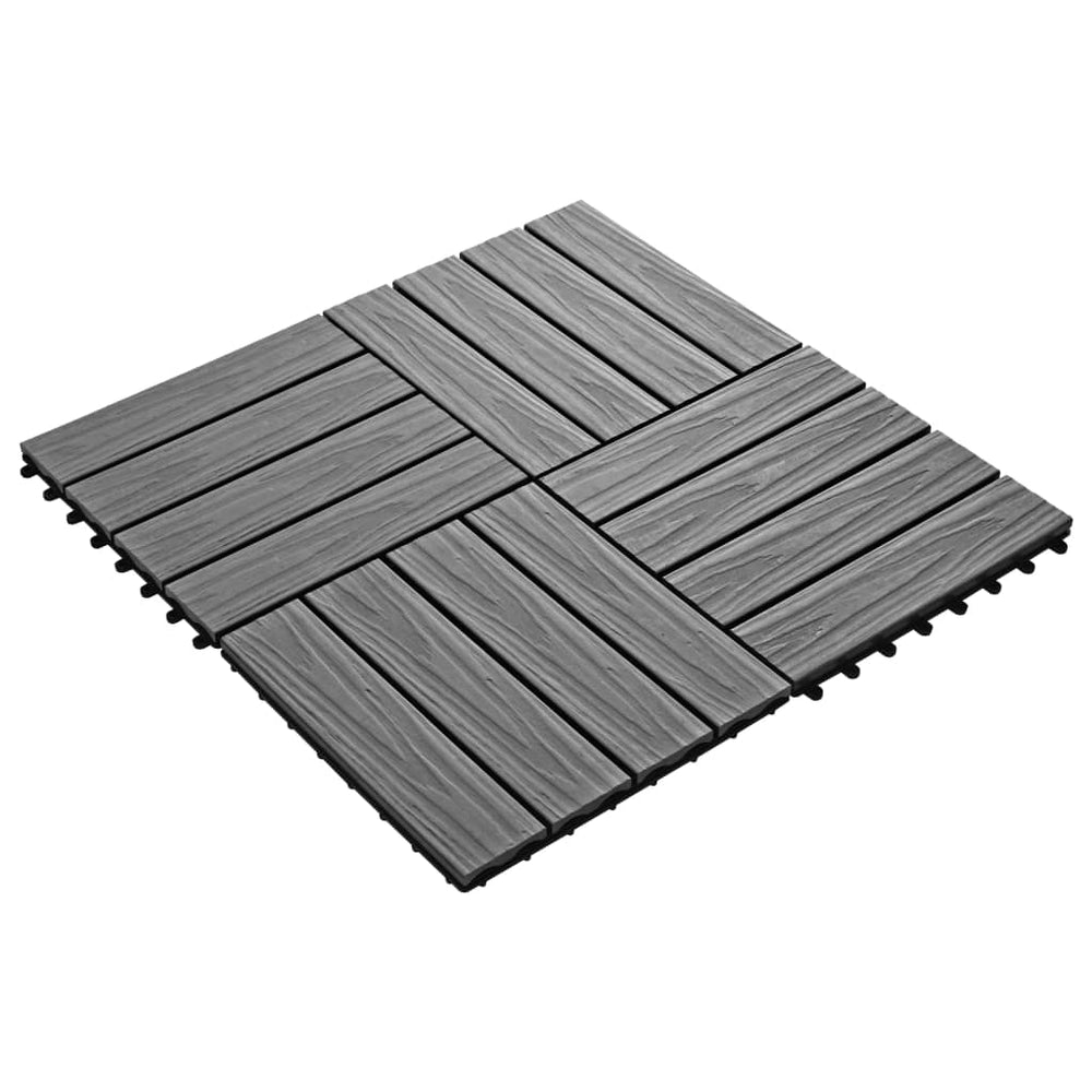 Terrastegels diep reliëf 30x30 cm 1 m² HKC grijs 11 st - Griffin Retail