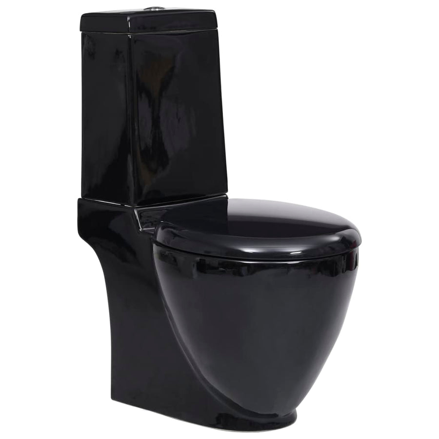 Toilet afvoer achter keramiek zwart - Griffin Retail