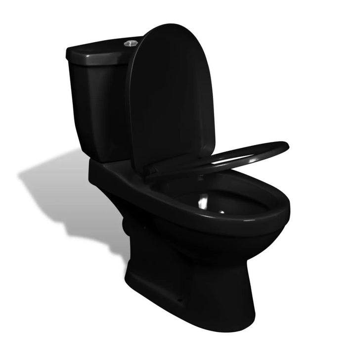 Toilet met stortbak zwart - Griffin Retail