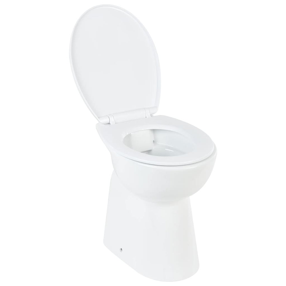 Toilet verhoogd 7 cm soft-close randloos keramiek wit - Griffin Retail
