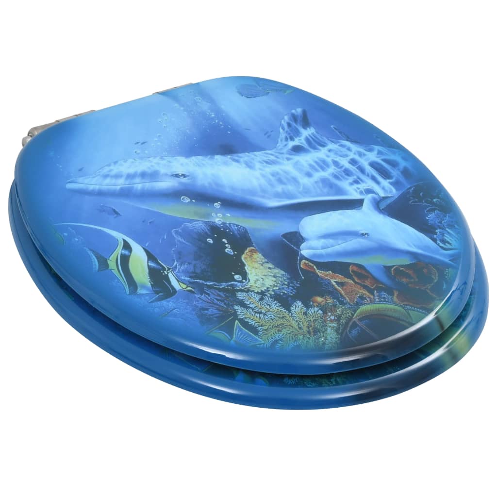 Toiletbril met soft-close deksel dolfijn MDF - Griffin Retail
