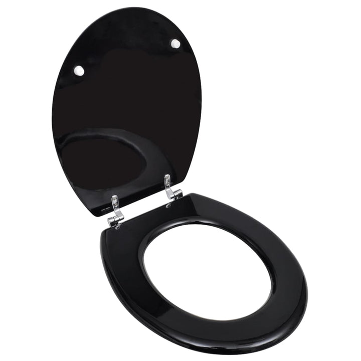 Toiletbril simpel ontwerp MDF zwart - Griffin Retail