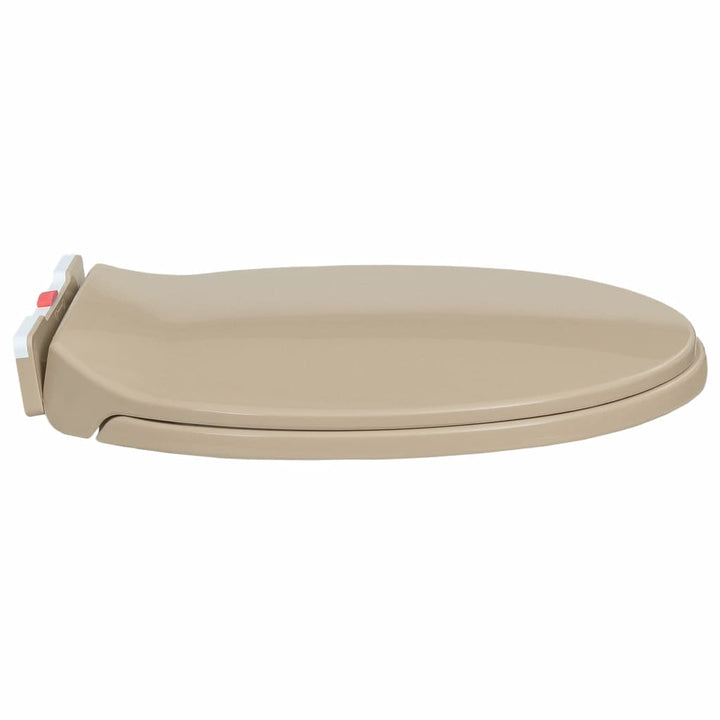 Toiletbril soft-close en quick-release ovaal beige - Griffin Retail