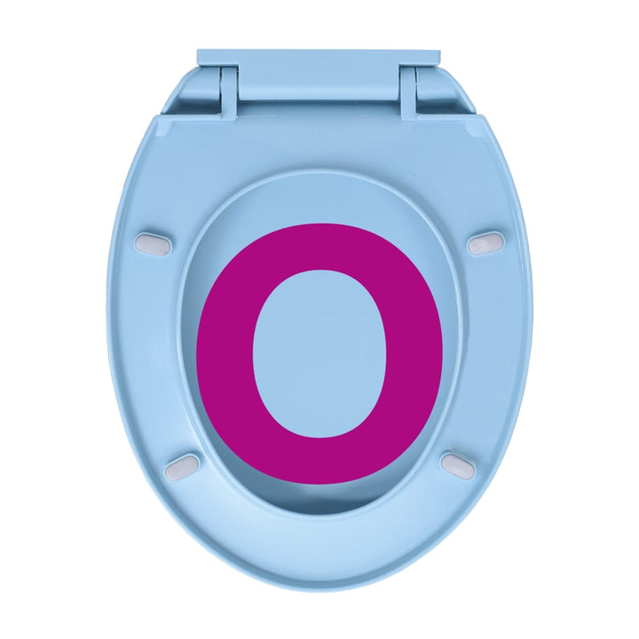 Toiletbril soft-close en quick-release ovaal blauw - Griffin Retail