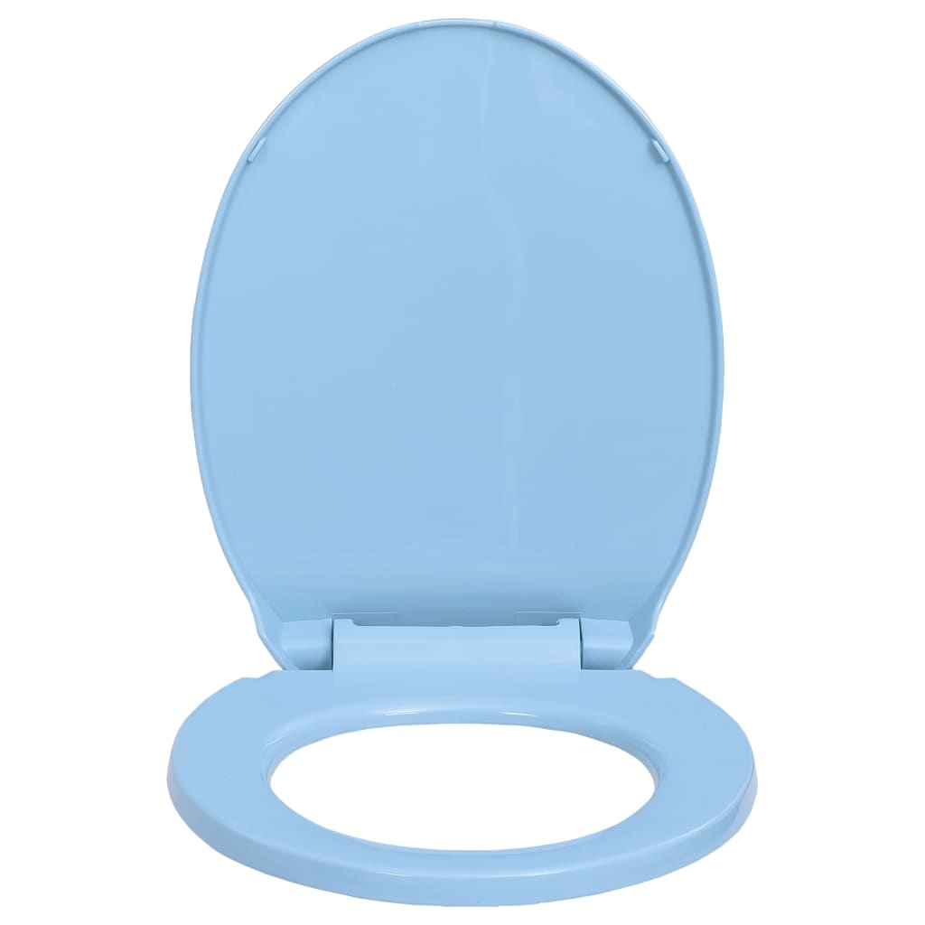 Toiletbril soft-close en quick-release ovaal blauw - Griffin Retail