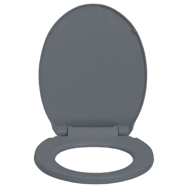 Toiletbril soft-close en quick-release ovaal grijs - Griffin Retail