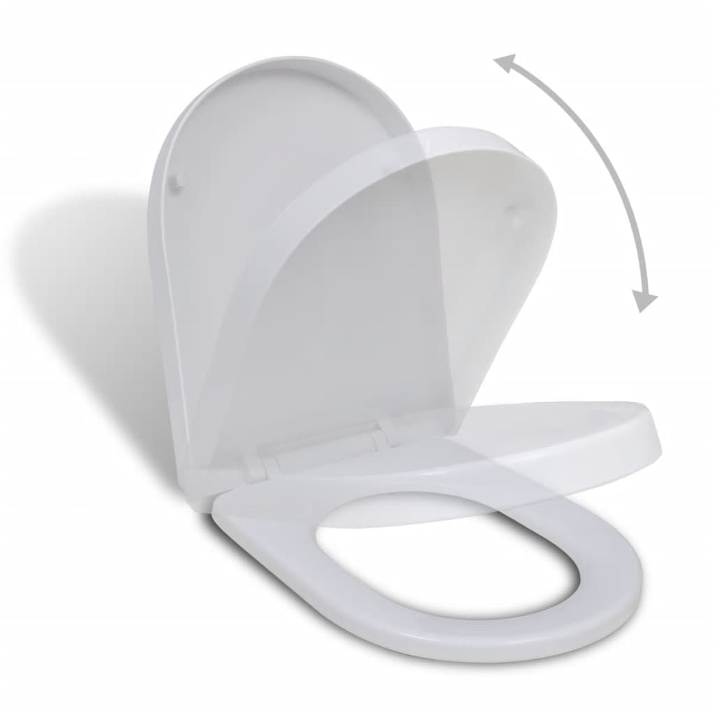 Toiletbril soft-close vierkant wit - Griffin Retail
